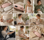 Ceinture Calya rose dans un sac cabas avec un livre, à emporter partout